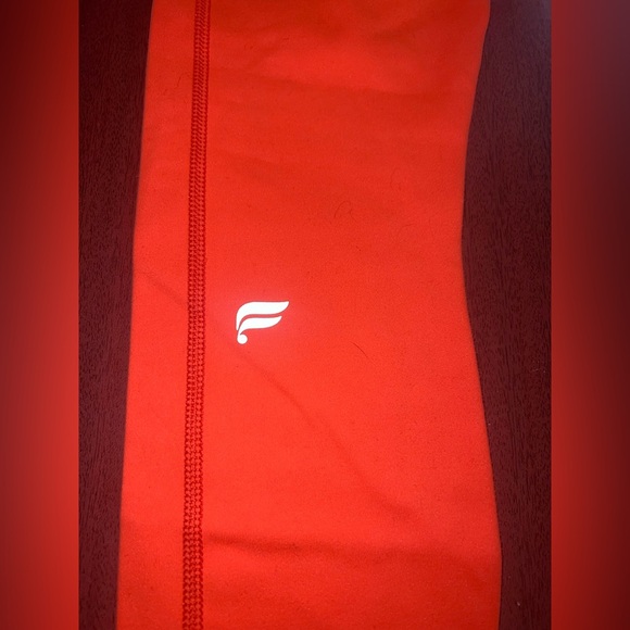 Fabletics PowerHold Vibrant Orange Leggings 7/8 - Picture 4 of 4